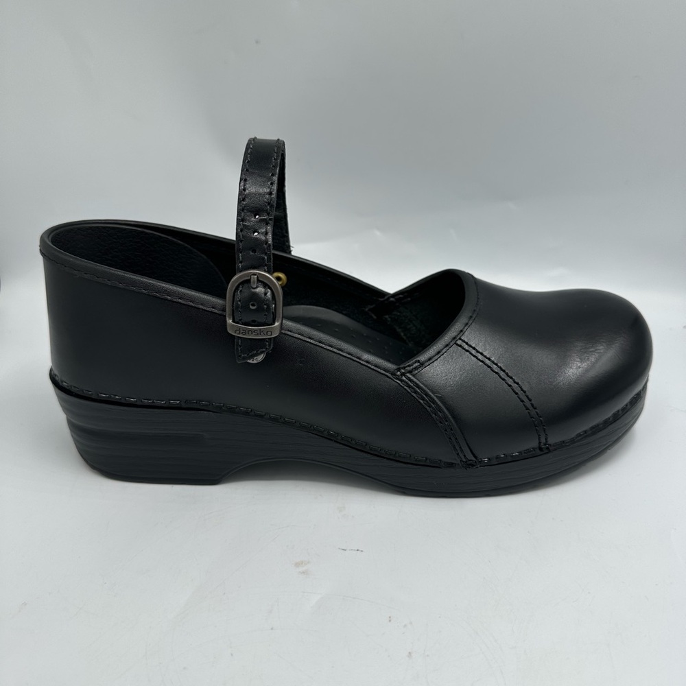 Dansko Mary Jane Black Clogs | Size 41
